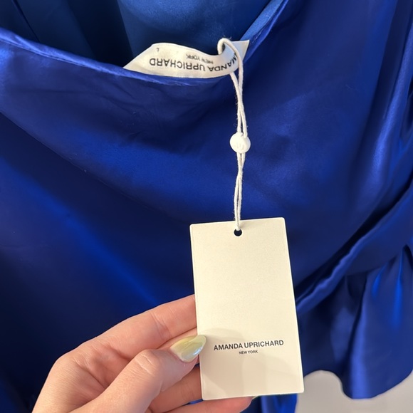 AMANDA UPRICHARD Nicoletta Dress Lapis Large - Picture 6 of 6